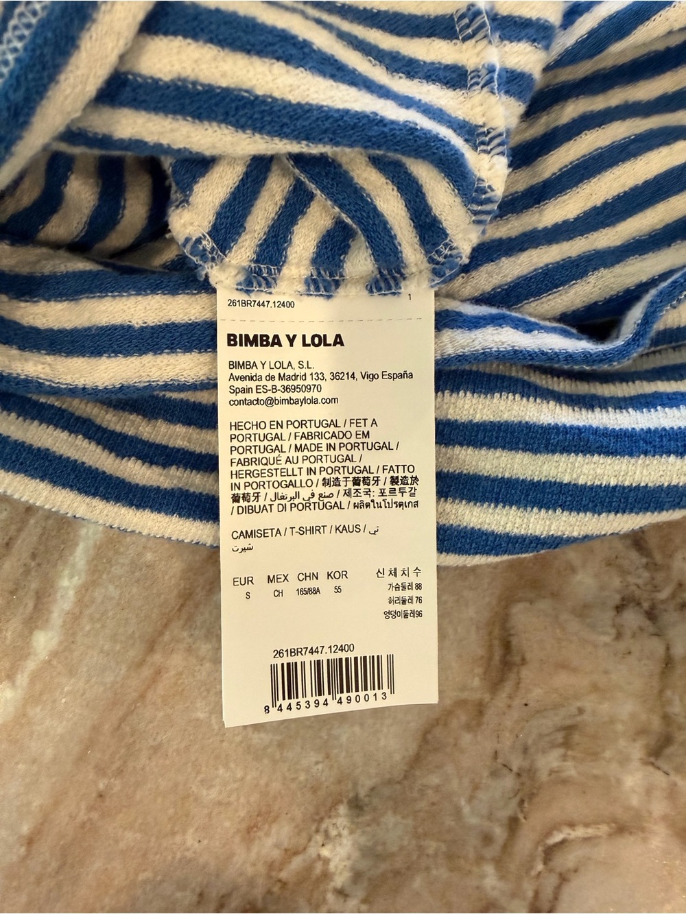 Bimba Y Lola
BLUE STRIPED CONTRAST PIPING T-SHIRT - Picture 10 of 10